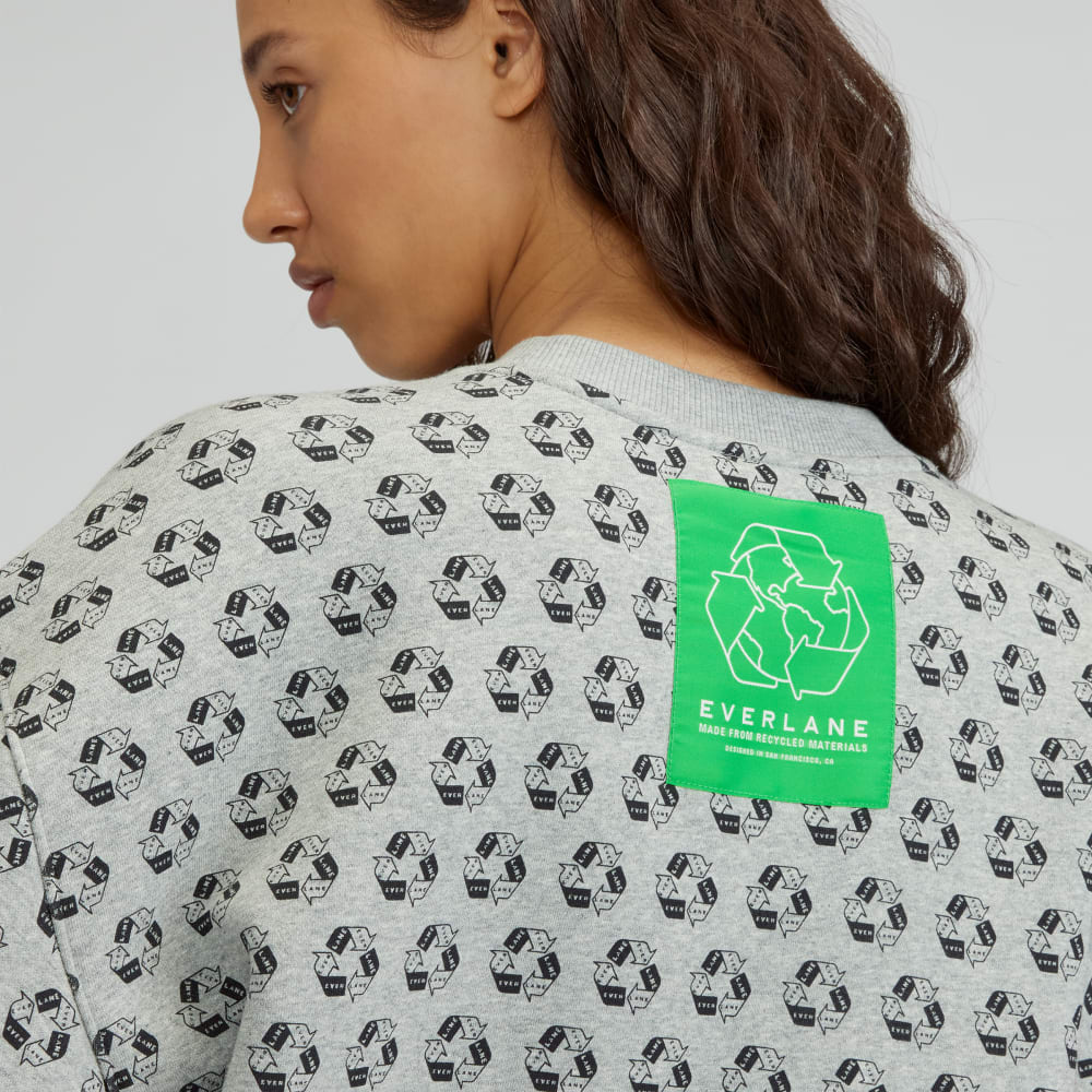 The ReTrack Oversized Crew | Earth Day Grey Multi