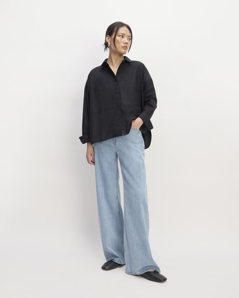 The Boxy Oxford | Black