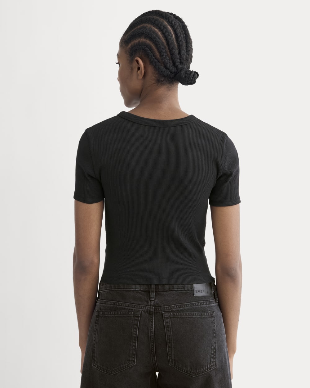 The '90s Rib Tee | Black
