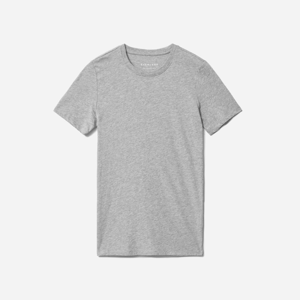 The Organic Cotton Crew Tee |  Heathered Grey