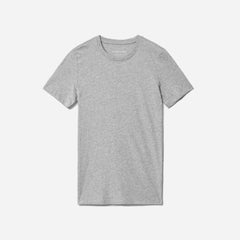 The Organic Cotton Crew Tee |  Heathered Grey