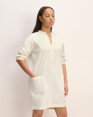 The Long-Sleeve Utility Mini Dress | Bone