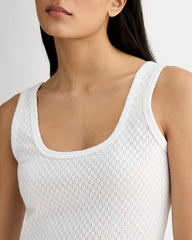 The Pointelle Cami | White