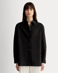 The Boyfriend Shirt in Ultrasoft Cotton | Black