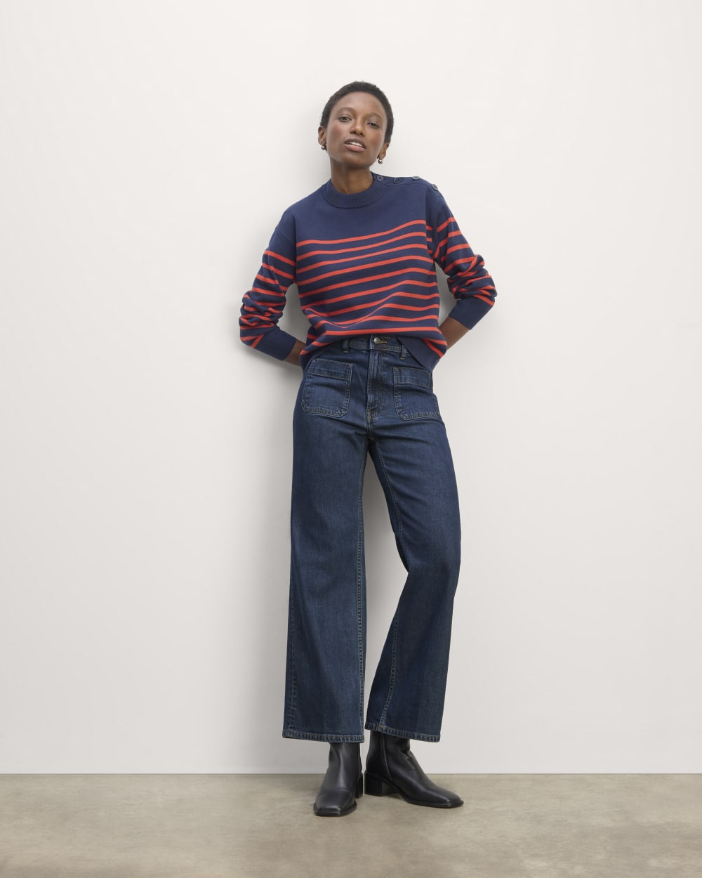 The '70s Wide Jean | Indigo Rinse