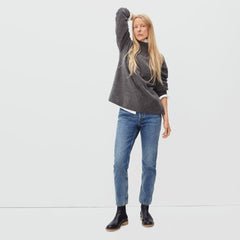 The Cozy-Stretch Pullover | Heathered Charcoal