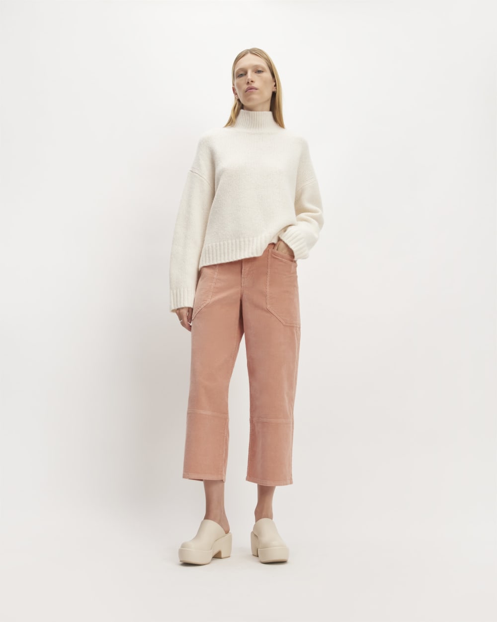 The Corduroy Gardener Pant | Blush Pink