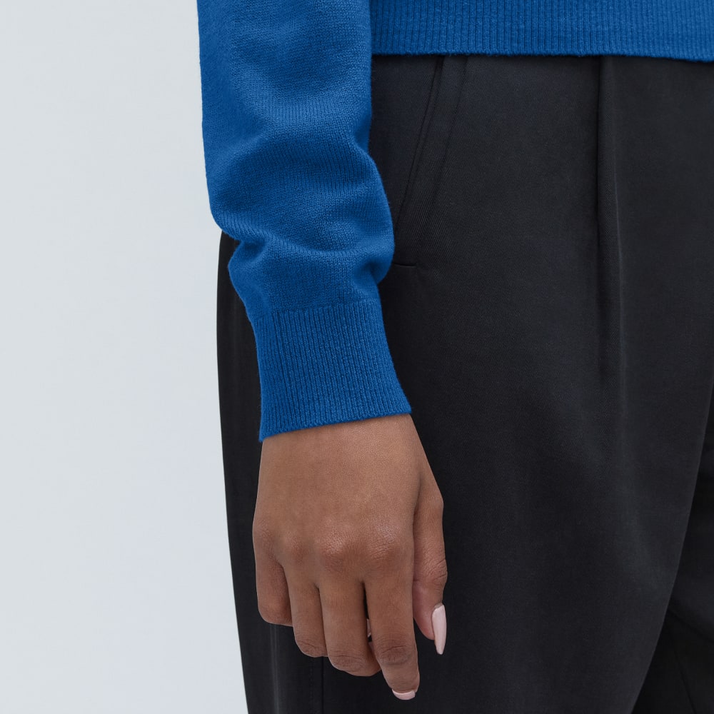 The Luxe Merino Turtleneck | Lapis Blue