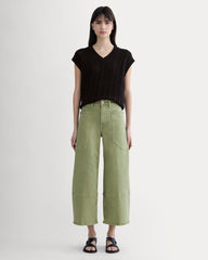 The Way-High® Gardener Cropped Jean | Oil Green