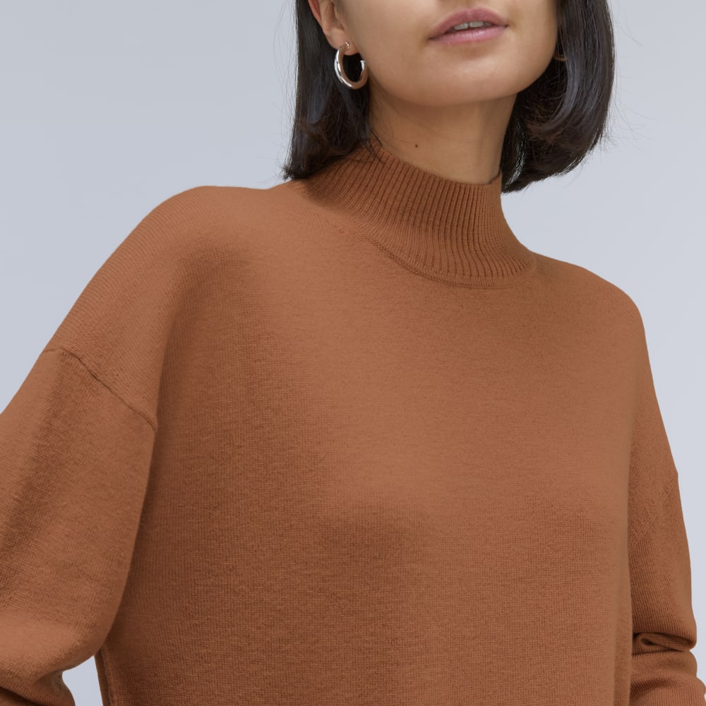 The Luxe Merino Turtleneck | Tawny Brown