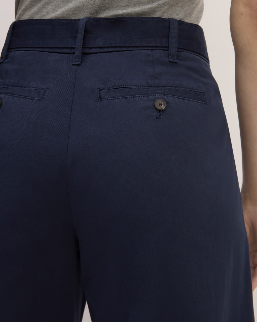 The Pleated Wide-Leg Chino | Navy