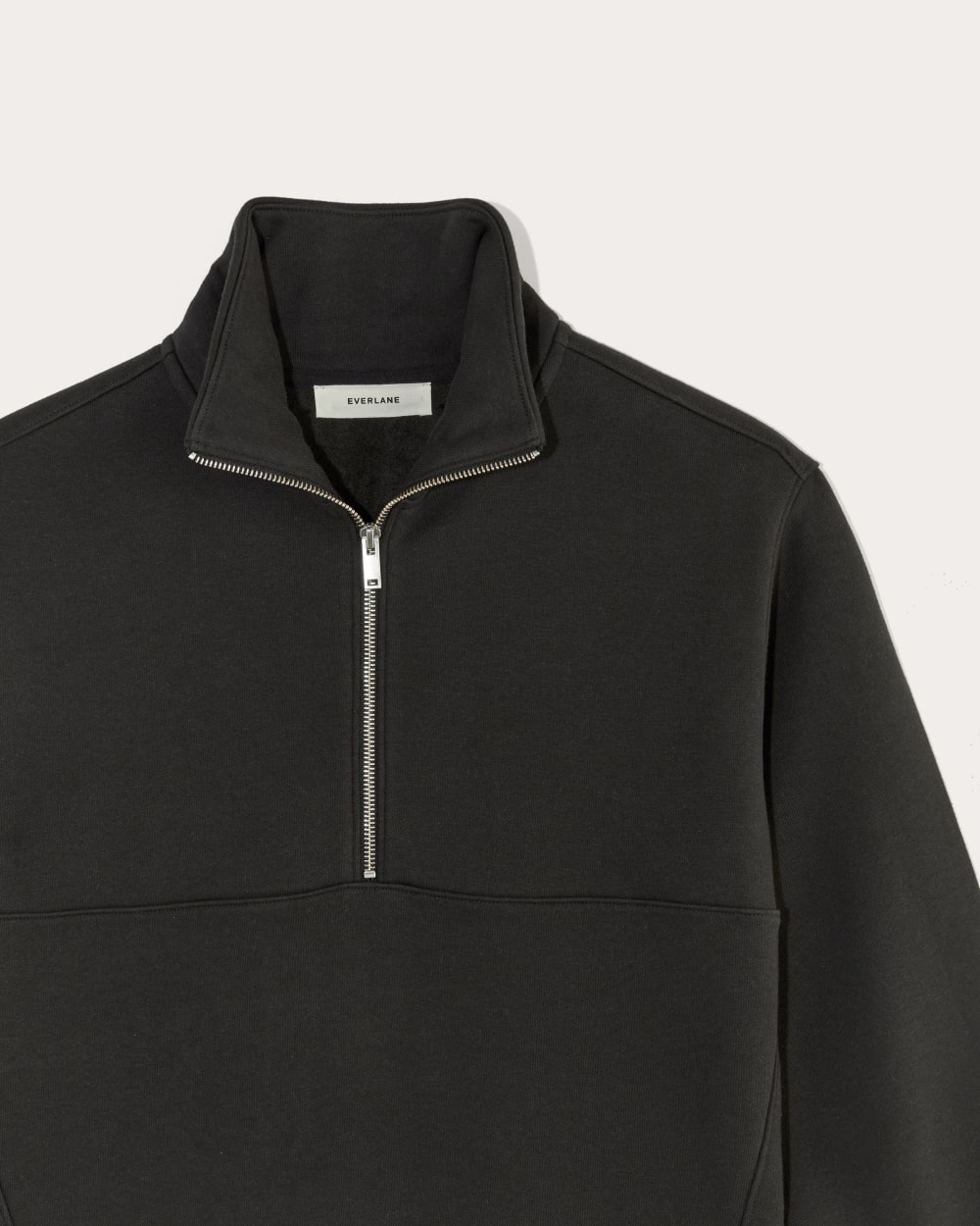 Luxe Fleece Half-Zip Sweatshirt | Black