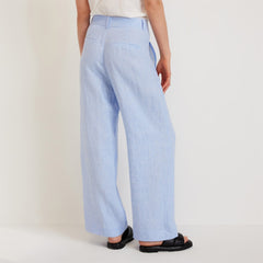 The Linen Way-High® Drape Pant  | Light Blue