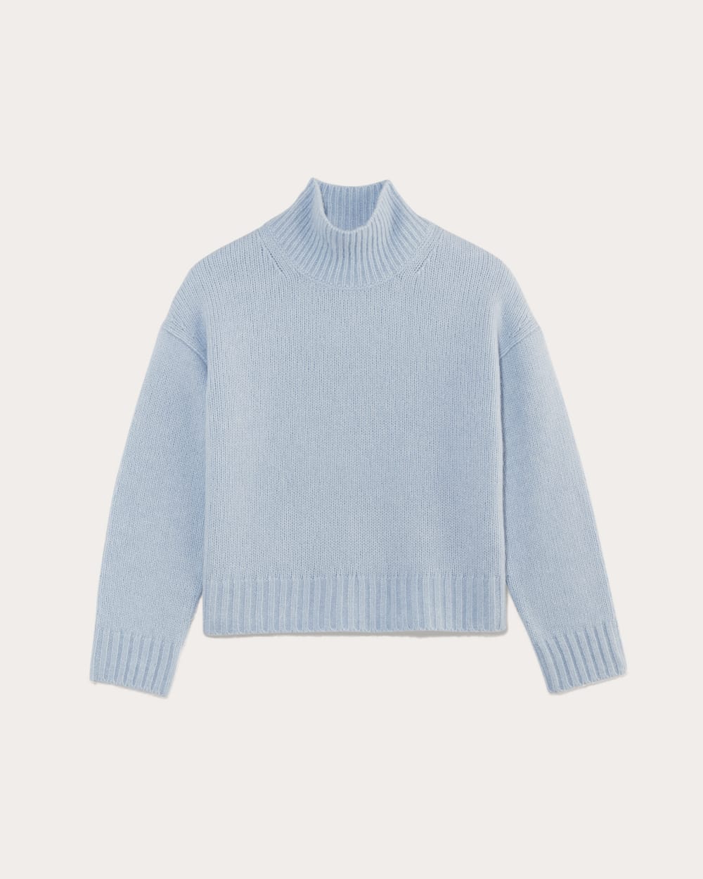 The Cloud Oversized Turtleneck | Chambray Blue