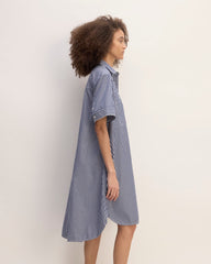 The Daytripper Dress | Dark Navy / White