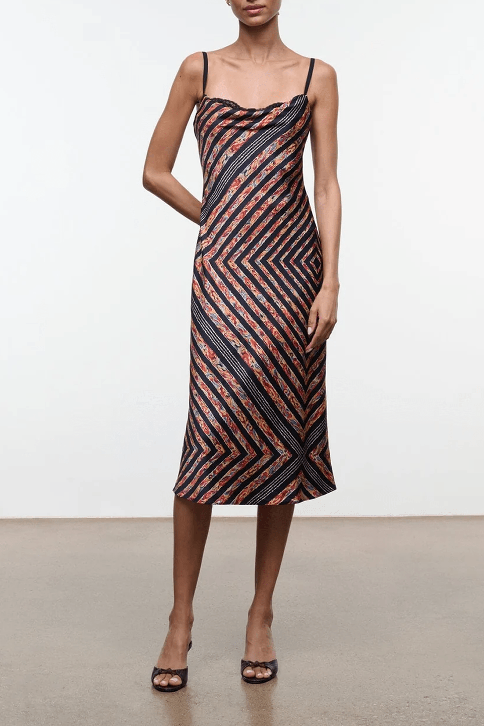 EVANGELINE SILK MIDI DRESS | STUDIO
