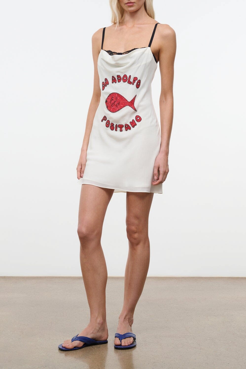 EVANGELINE SILK MINI DRESS | DA ADOLFO