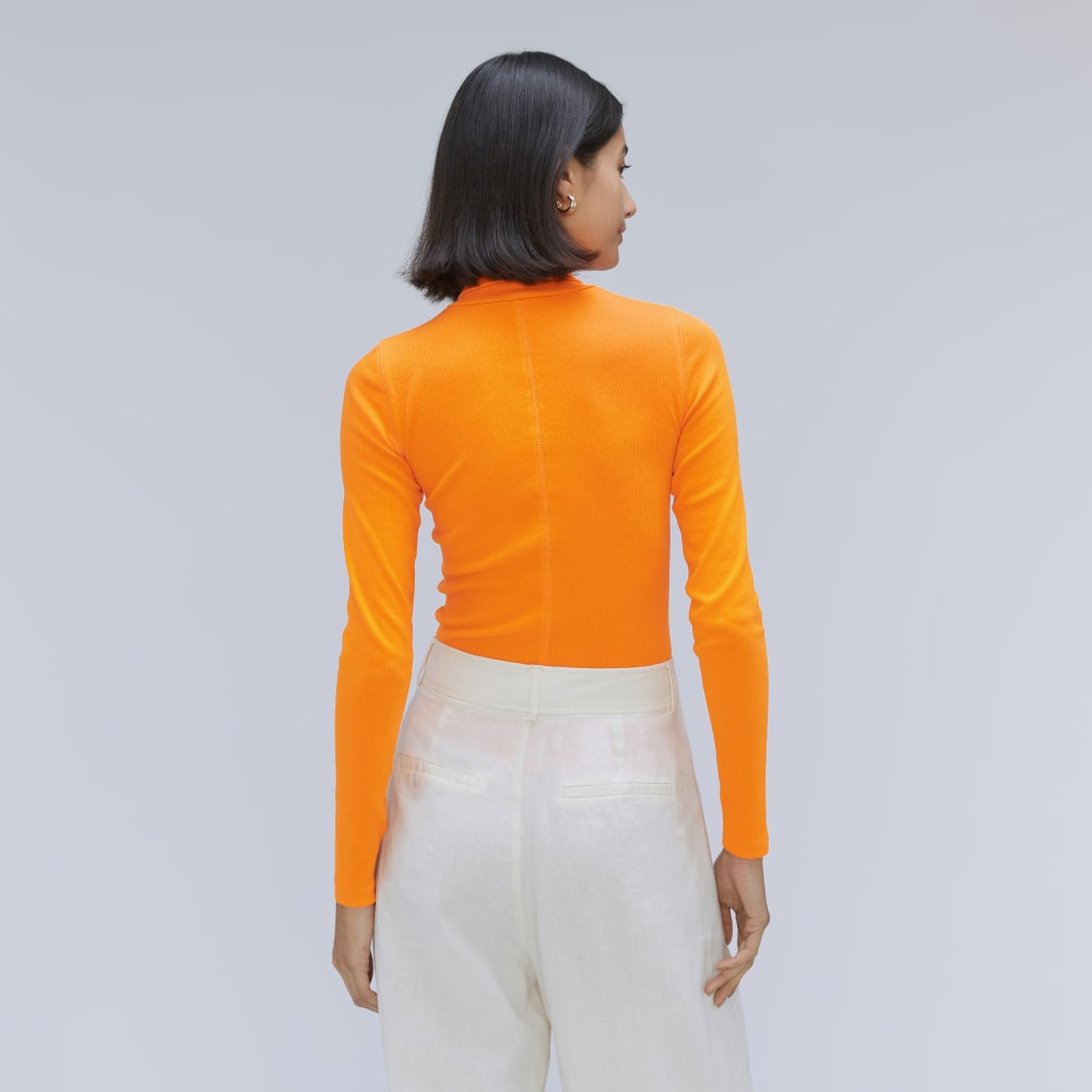 The Luxe Micro-Rib Turtleneck | Turmeric