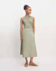 The Supima® High-Neck Riviera Dress | Sage Green