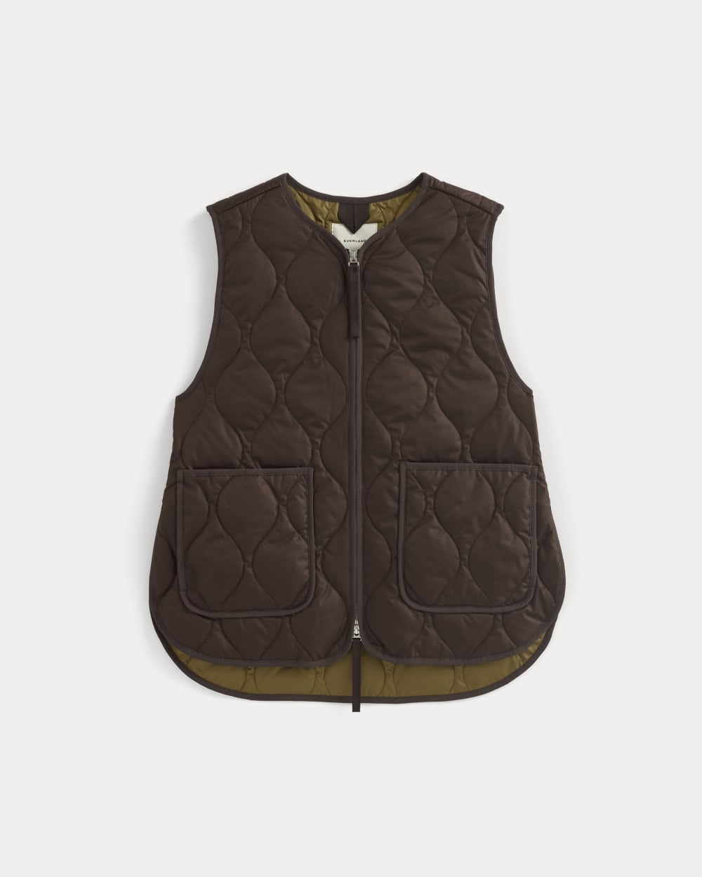 ReNew Quilted Vest | Coffee Bean