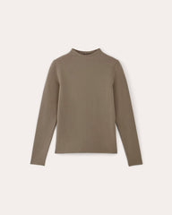 The Form Funnel-Neck Tee | Taupe