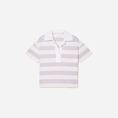 The Retro Jersey Polo | Pale Orchid / Canvas