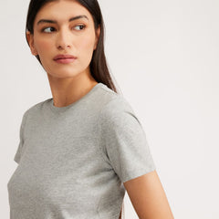 The Organic Cotton Crew Tee |  Heathered Grey