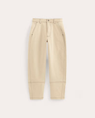 The Utility Barrel Pant | Ecru | Regular