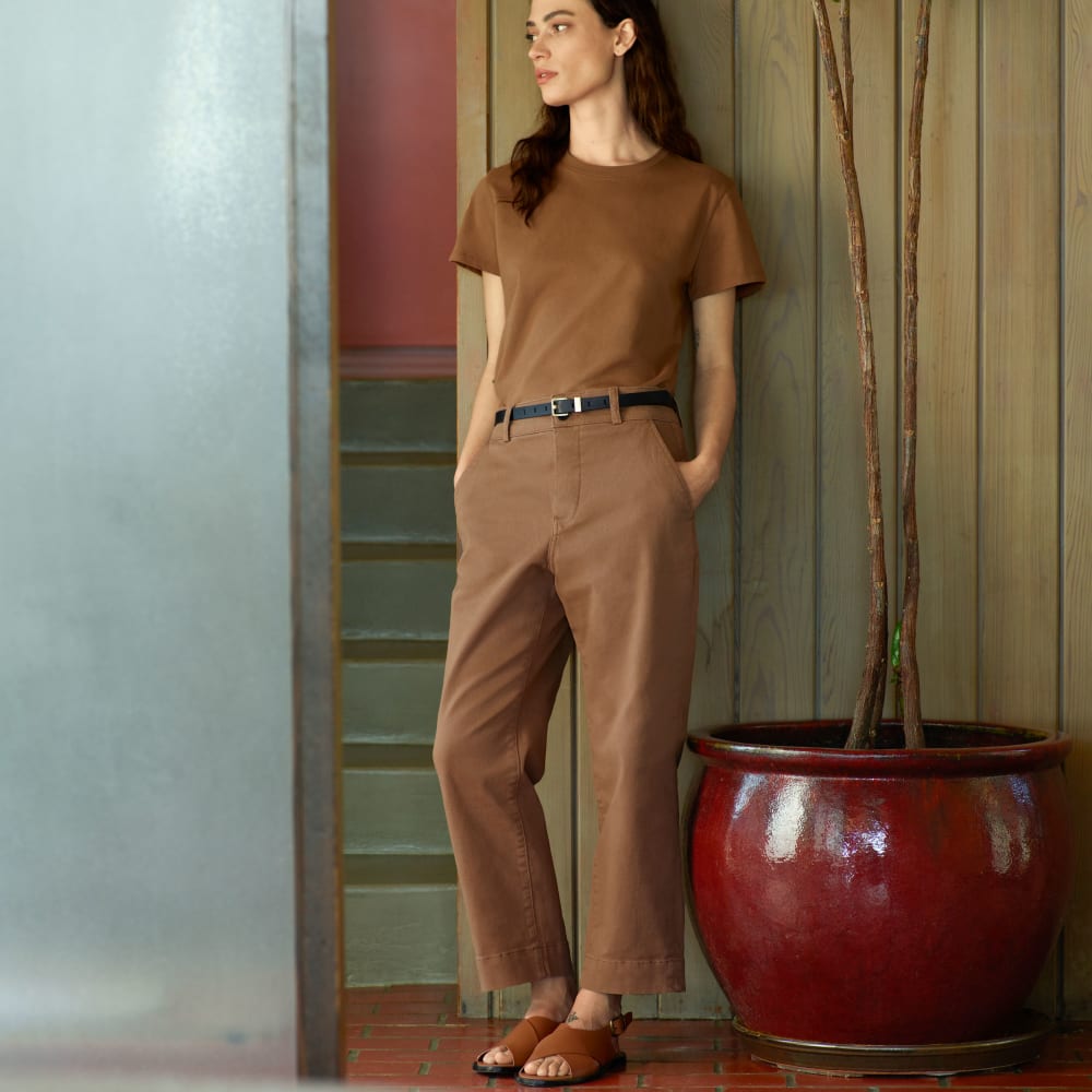 The Organic Straight-Leg Pant | Toasted Coconut