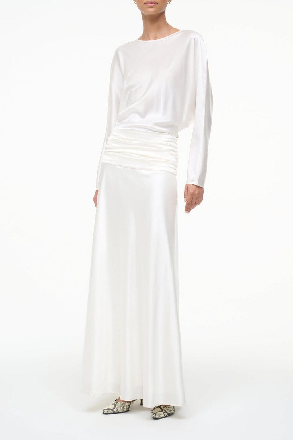 FREDA SILK DRESS | IVORY