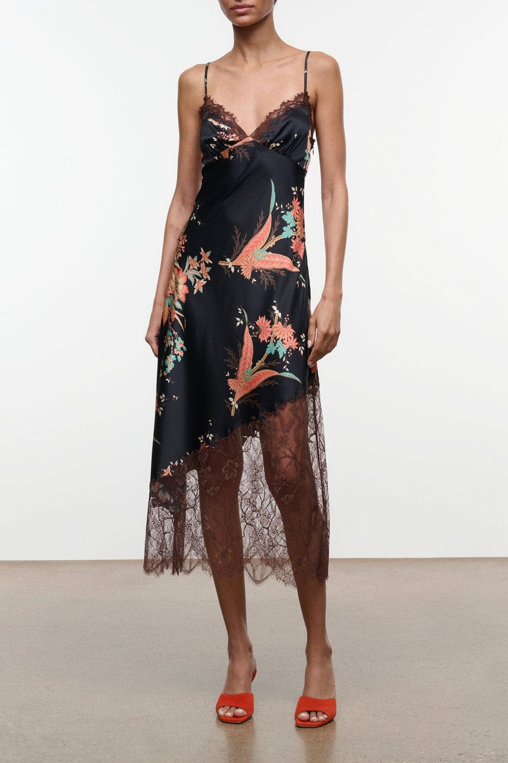 LARA SILK DRESS | TAPESTRY NOIR