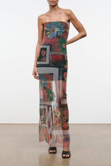Liliana Dress | Beaded Superbloom Scarf