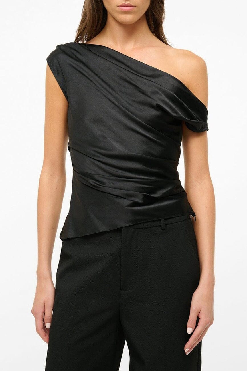 PHARE SILK TOP | BLACK