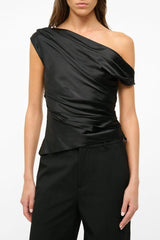 PHARE SILK TOP | BLACK